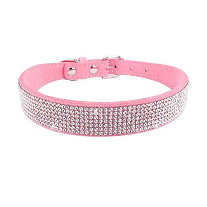  collier pour petit chien rose