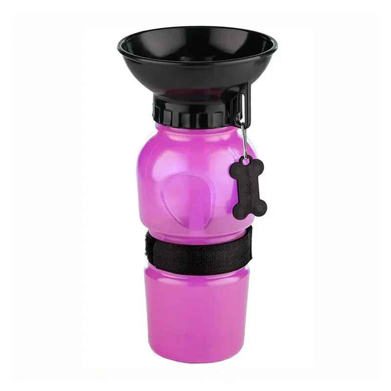 distributeur d'eau pour chien rose