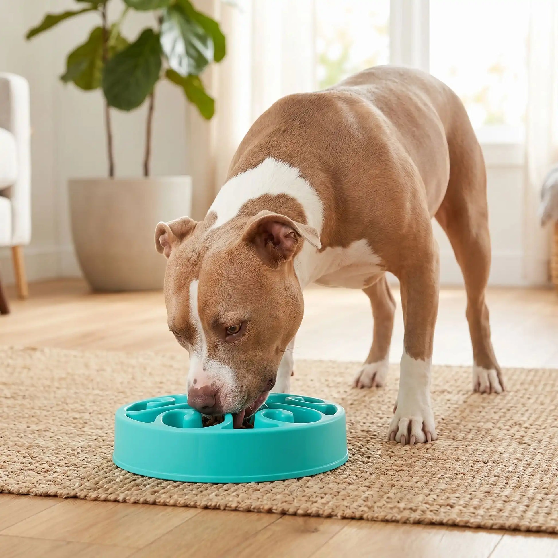 gamelle anti glouton chien avec base antidérapante qui reste fermement ancrée au sol