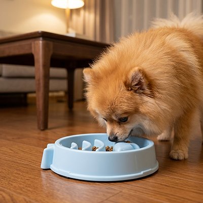 Gamelle anti glouton chien qui s'intègre harmonieusement dans tous les intérieurs modernes
