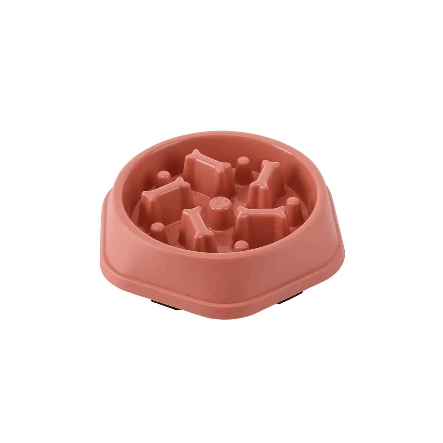 Gamelle anti-glouton pour chien rose avec design ralentisseur pour une alimentation plus lente
