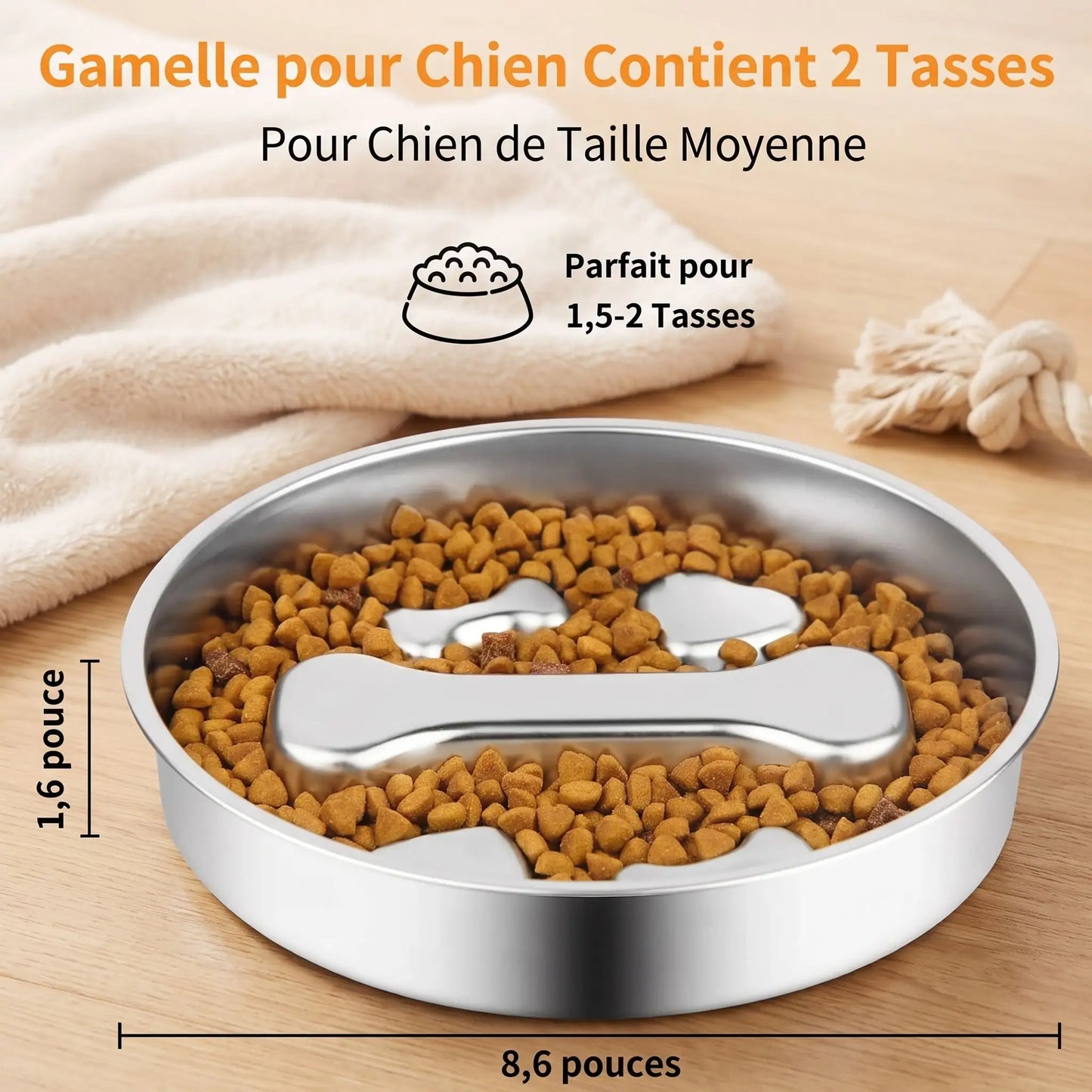 Gamelle Anti Glouton Inox | SlowFood