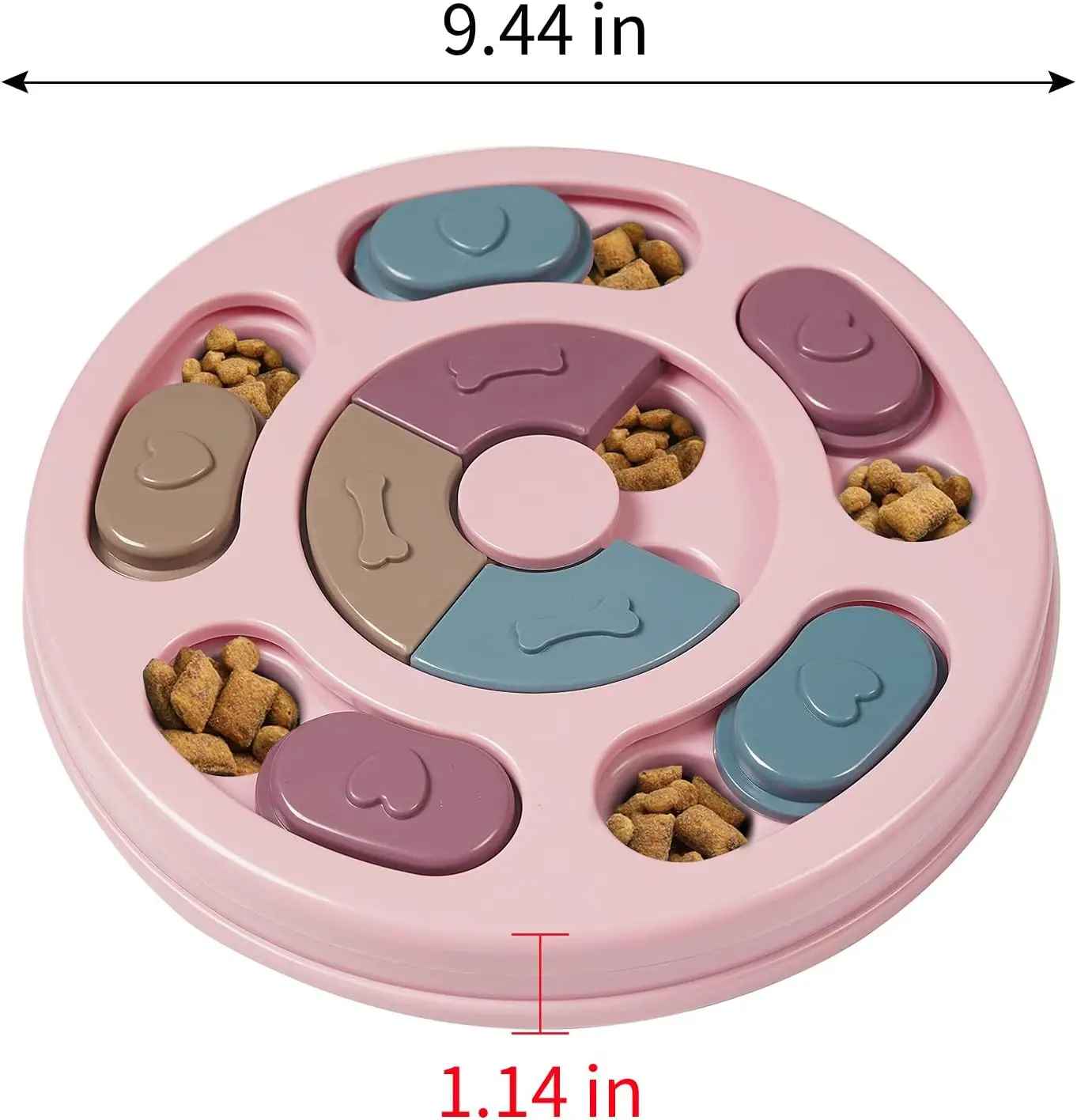 gamelle puzzle pour chien avec rotation