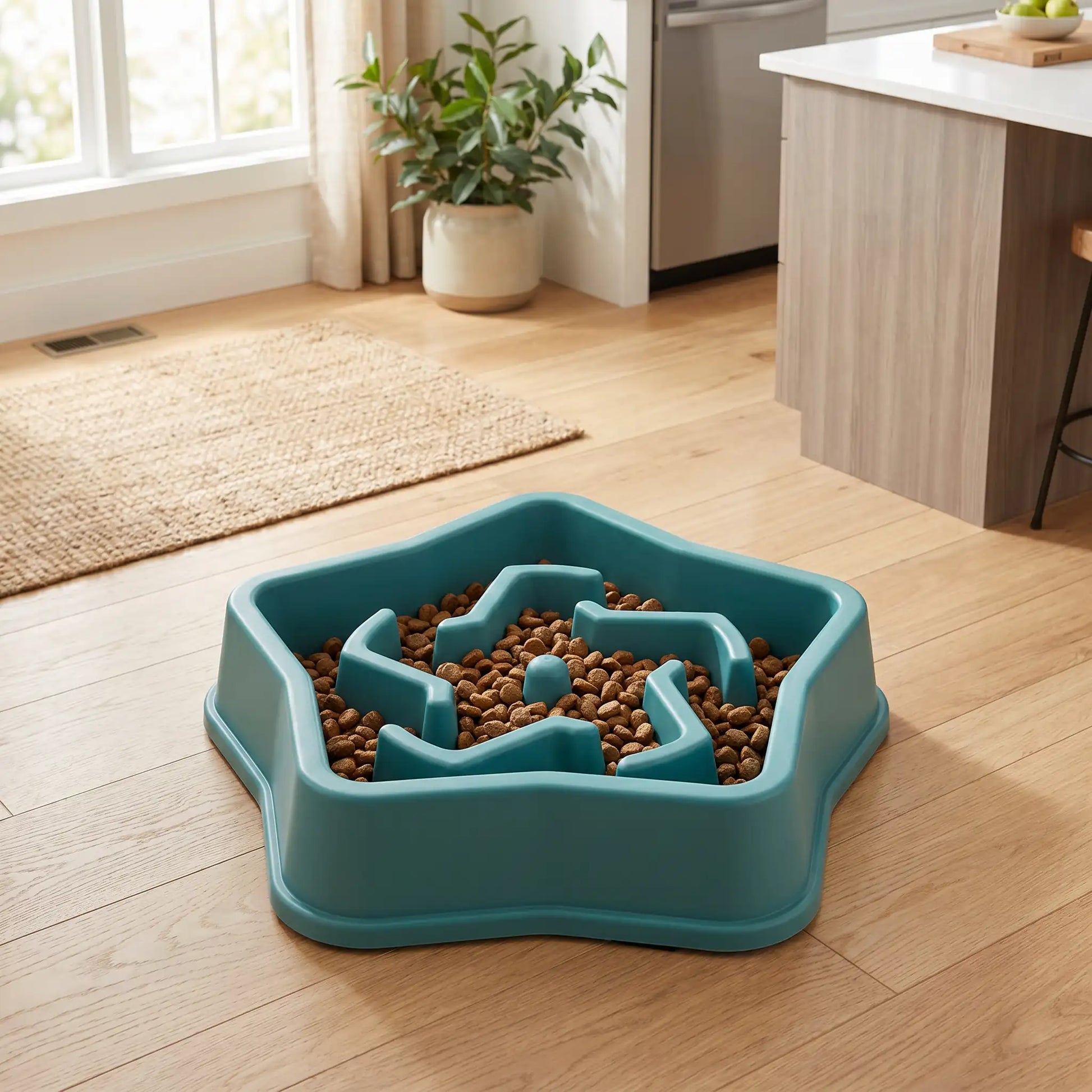 gamelle anti-glouton pour chien en matériau en PP haute résistance facilite le nettoyage quotidien