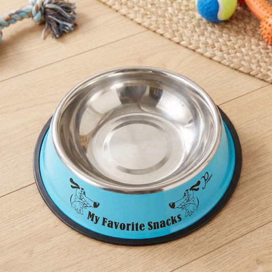 gamelle chien inox bleu facile à nettoyer