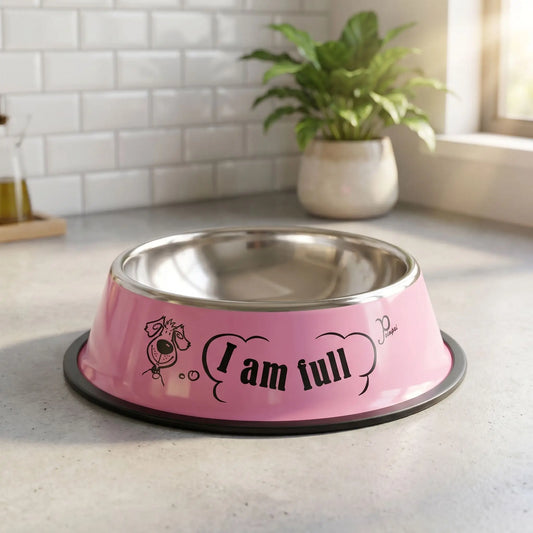 gamelle chien inox rose résistante