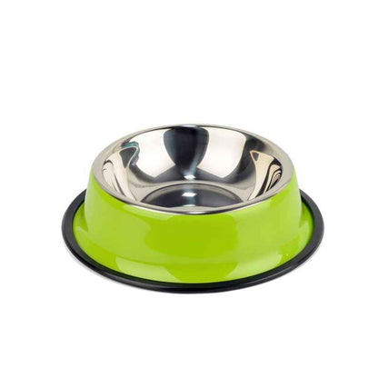 Gamelle Chien Inox Vert : Robuste, Antidérapante et Facile à Nettoyer - Excursion Chien