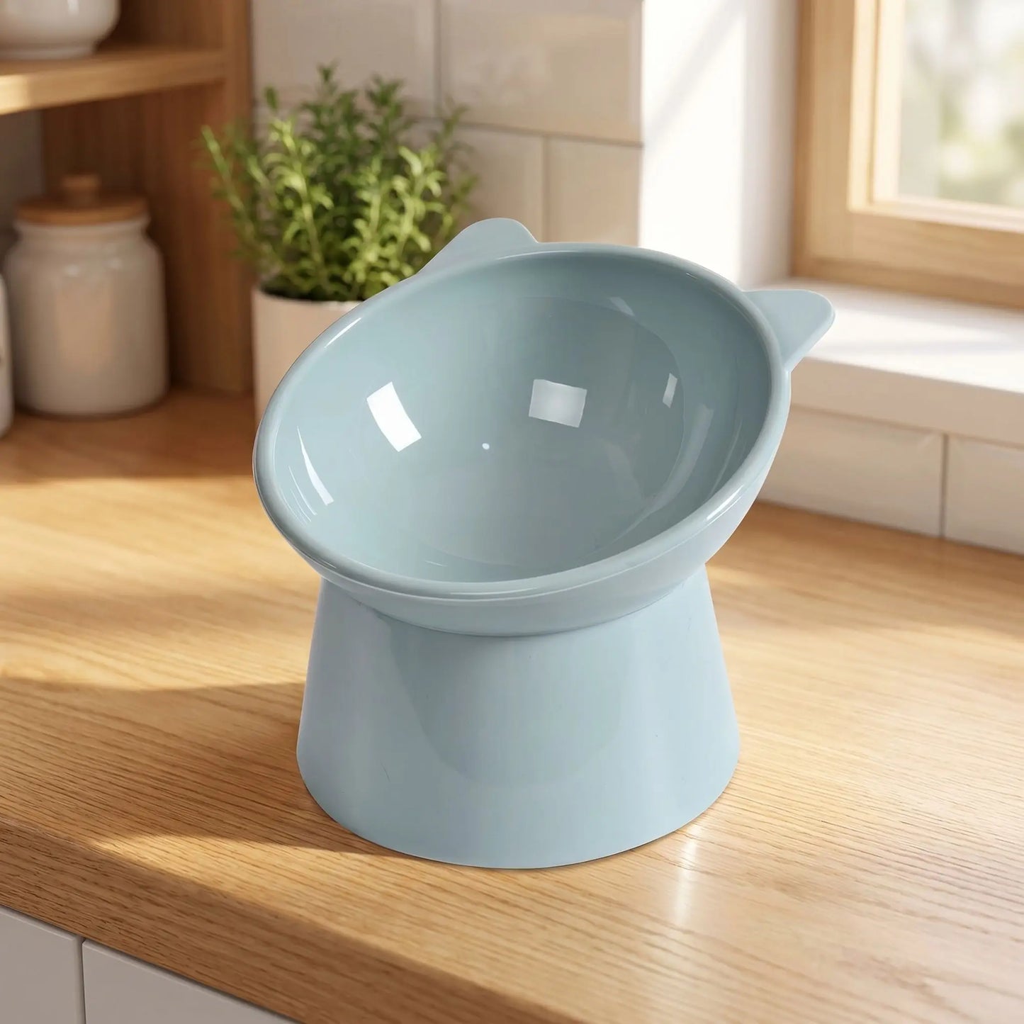 gamelle chien surélevée gris pâle pratique et élégante qui embellit votre intérieur