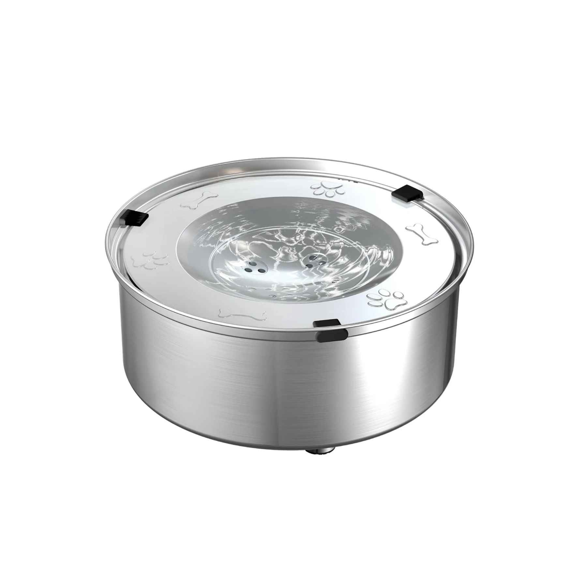gamelle eau chien anti eclaboussure en inox alimentaire qui garantit une eau toujours fraîche et saine
