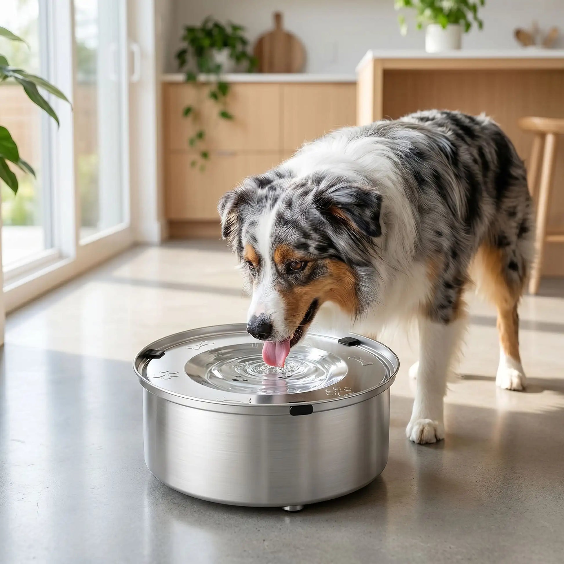 Gamelle Eau Chien Anti Renversement | Acier inoxydable - Excursion Chien