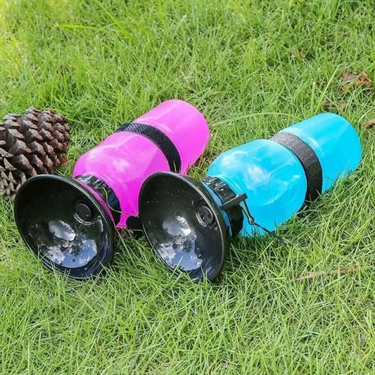 gourde animaux avec abreuvoir retractable pour servir facilement