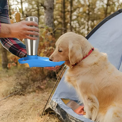 gourde chien avec abreuvoir en plastique sans BPA