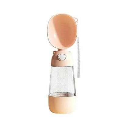 gourde de voyage pour chien rose