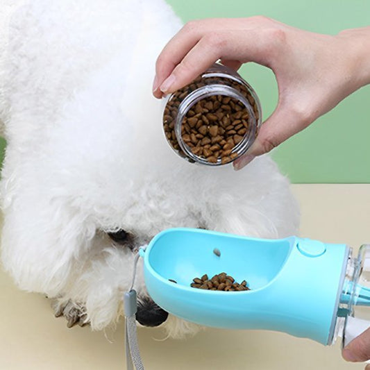 gourde gamelle chien avec double compartiment