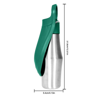 Gourde Randonnée Chien 750 ml en Acier Inoxydable - Excursion Chien