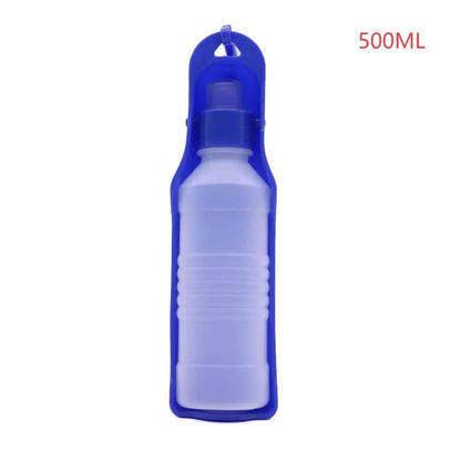gourde pour chien 500 ml bleu