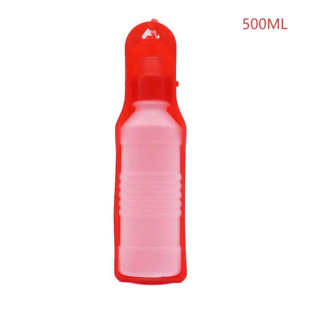 gourde pour chien 500 ml rouge