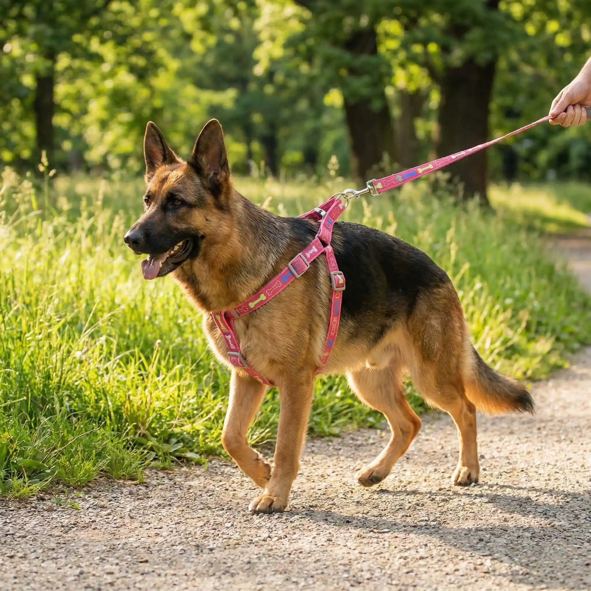 harnais chien anti traction avec anneau dorsal renforcé