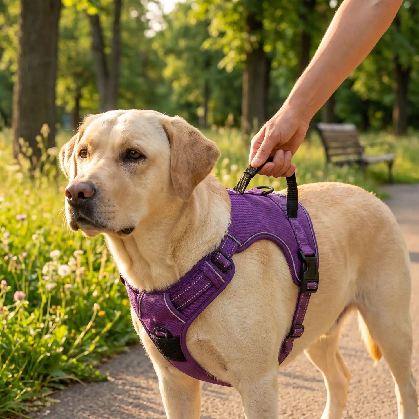  harnais chien anti-traction 
