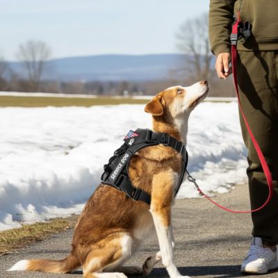 Harnais Tactique Chien | Anti - Traction Réfléchissant - Excursion Chien