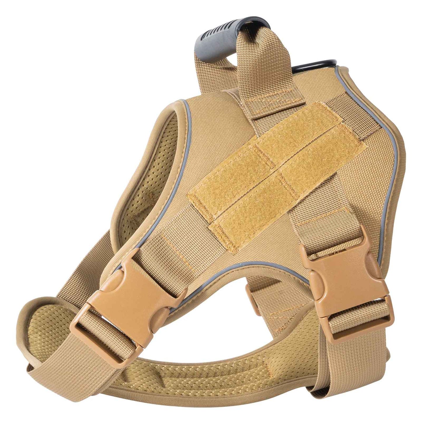 harnais tactique jaune pour chien