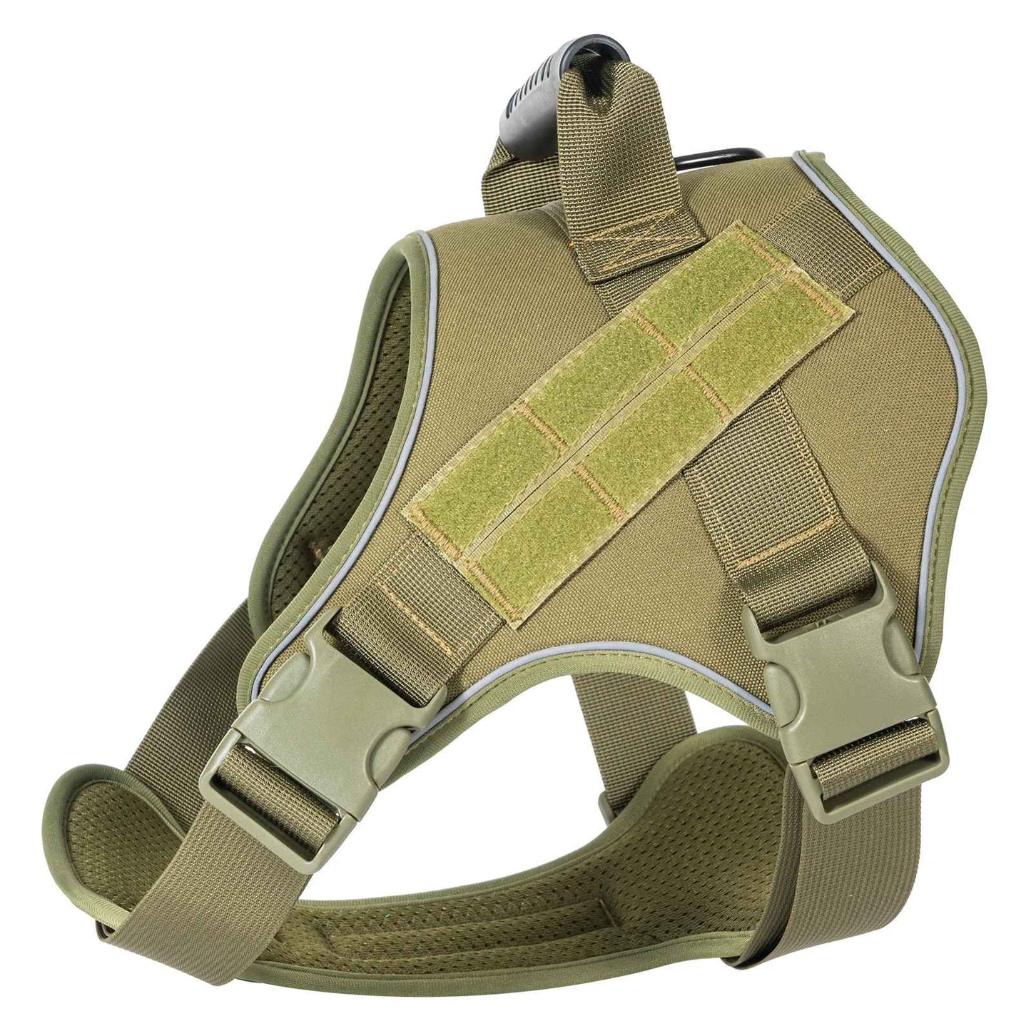 harnais tactique vert pour chien