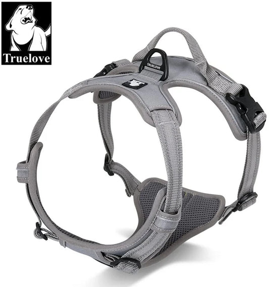 harnais chien reflechissant fabriqué en Oxford, Nylon et maille rembourrée