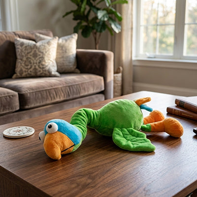 Jouet peluche pour chien | Perroquet résistant