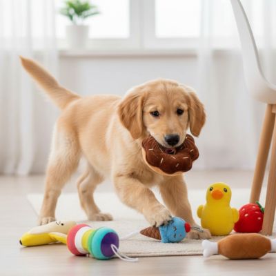 peluche Chien anti stress