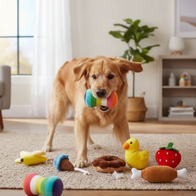 peluche Chien resistant au mordillement