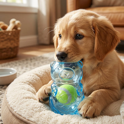 jouet a macher pour chien qui flotte et résiste