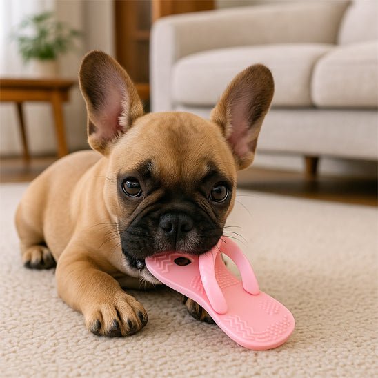 Jouet Bébé Chien Sandale Apaisante | Dentition Chiot Silicone - Excursion Chien