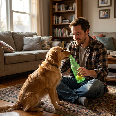 jouet bouteille pour chien qui renforce votre complicité