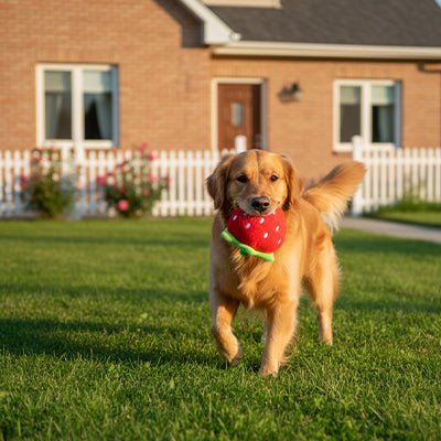 jouet chiot | Fraise Résistant - Excursion Chien