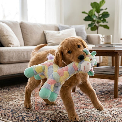jouet girafe pour chien qui crée des liens magiques