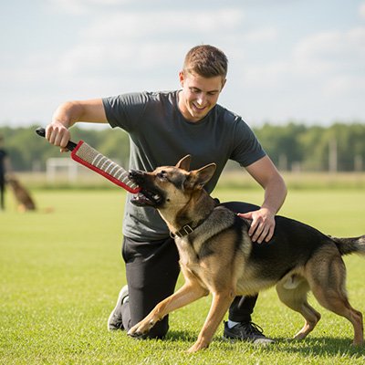 Jouet indestructible pour Chien avec Doubles sangles permettant une prise ferme pour des sessions de traction interactives
