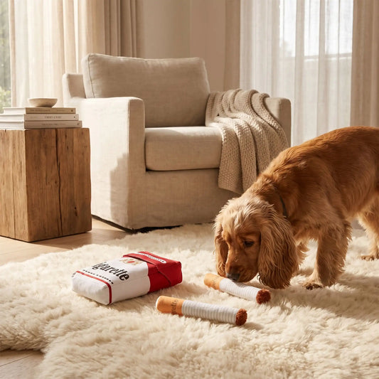 jouet pour chien cigarette qui attire l'attention de votre animal