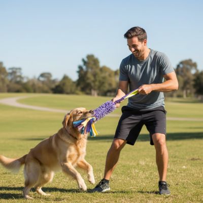 jouet pour chien corde qui résiste aux tractions et dure longtemps