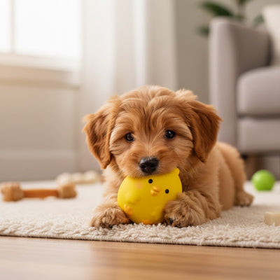 jouet pour chiots 2 mois en balle souriante