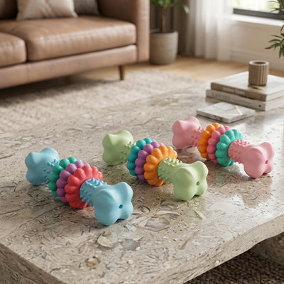 jouets a macher pour chien en forme modulaires  qui résiste aux mâchoires les plus puissantes tout en amusant votre compagnon pendant des heures
