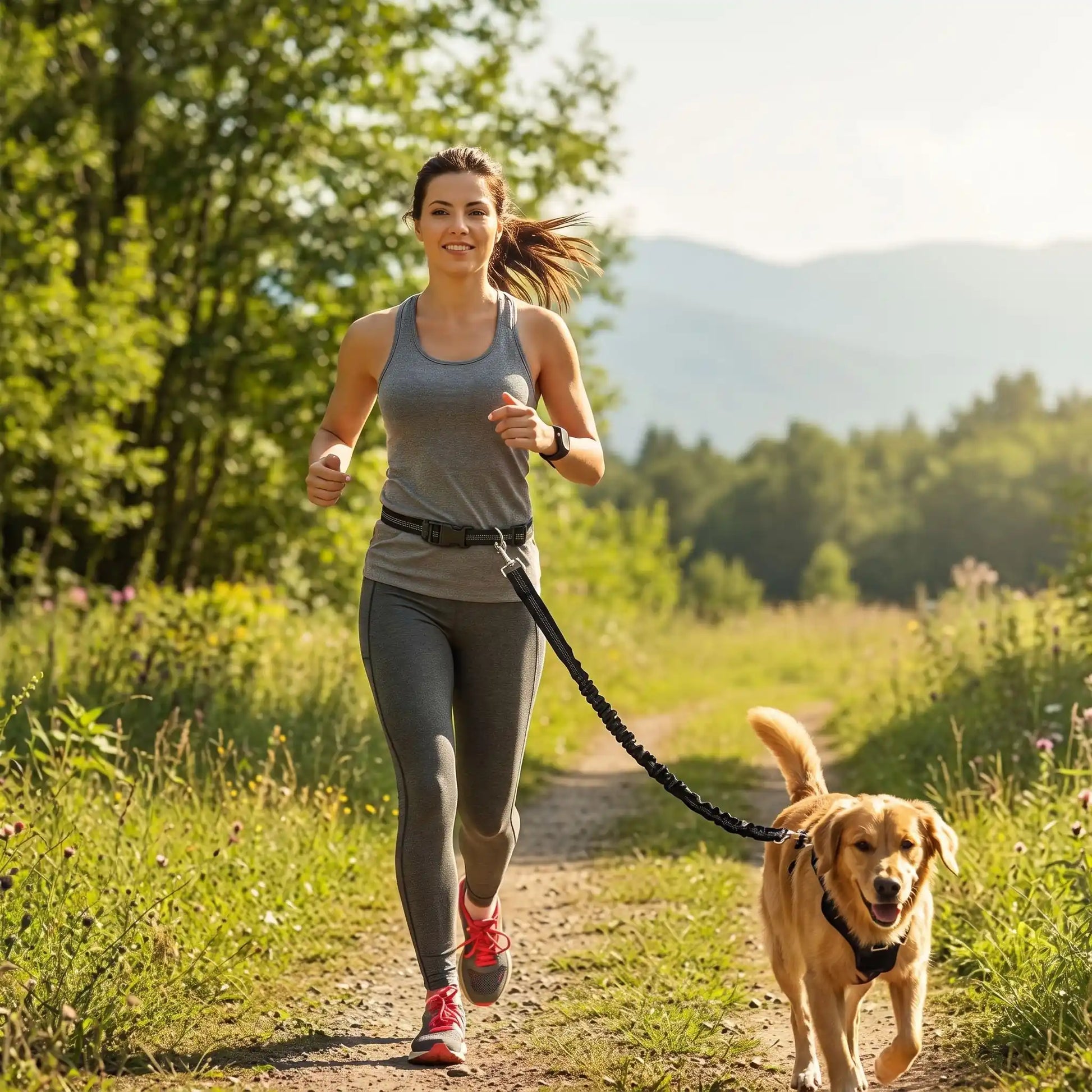 Laisse canicross | Sécurité et Confort - Excursion Chien