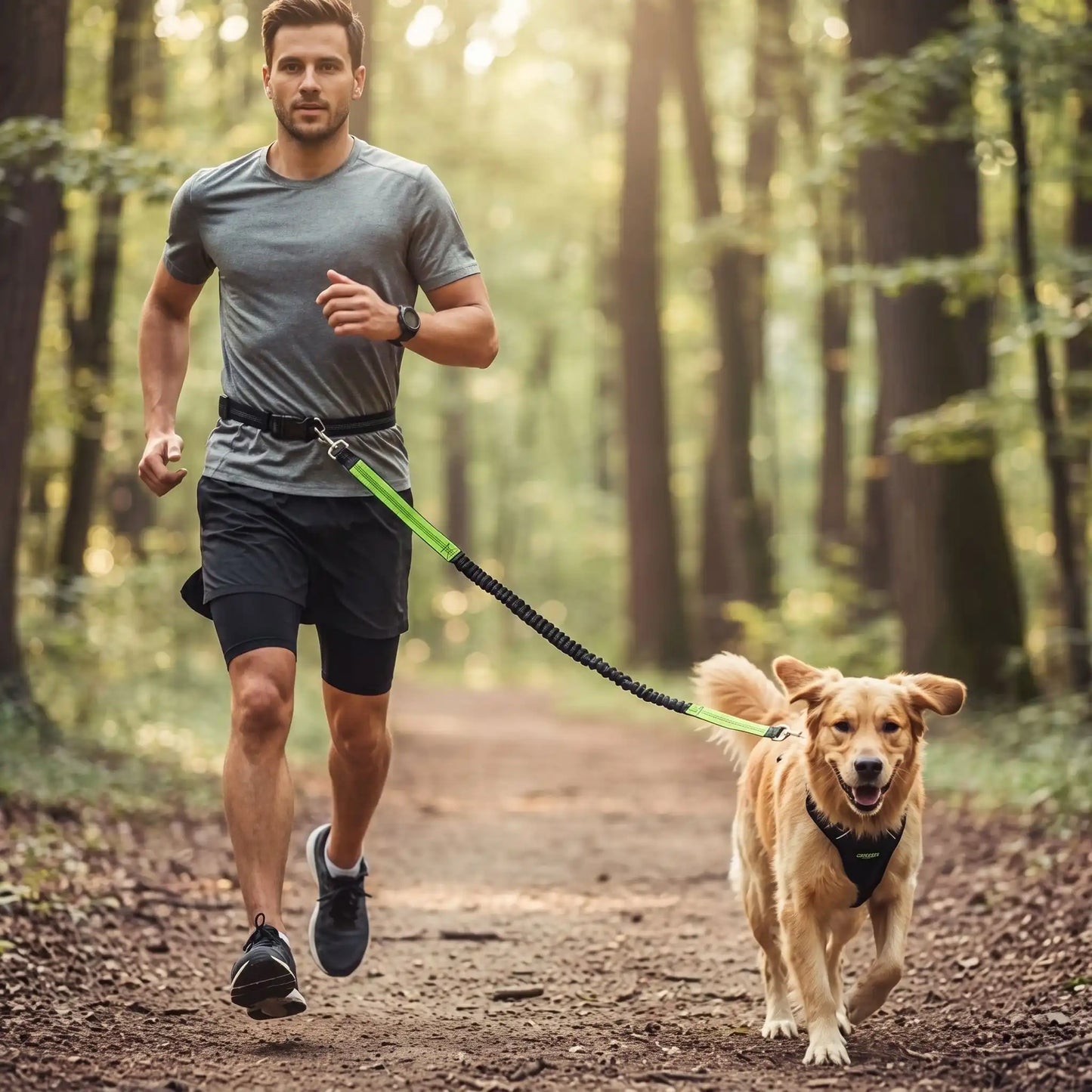 Laisse canicross | Sécurité et Confort - Excursion Chien