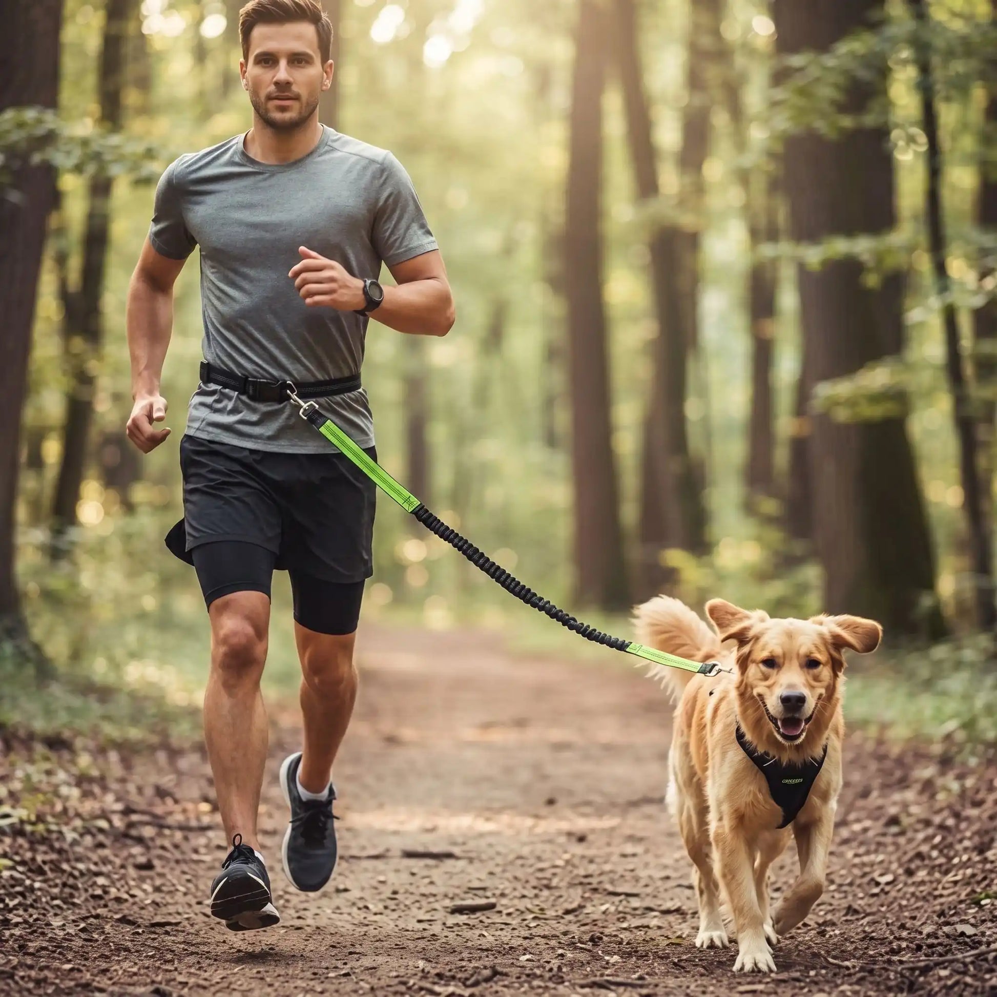 Laisse canicross | Sécurité et Confort - Excursion Chien
