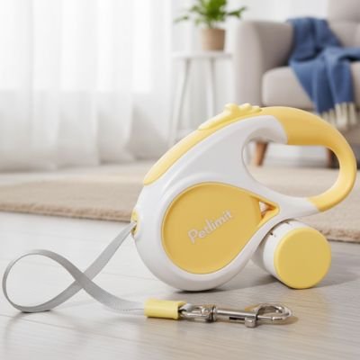 Laisse chien enrouleur au design compact et légé  