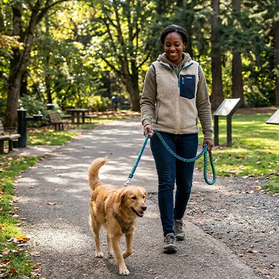 laisse de chien esthétiques facile à repérer