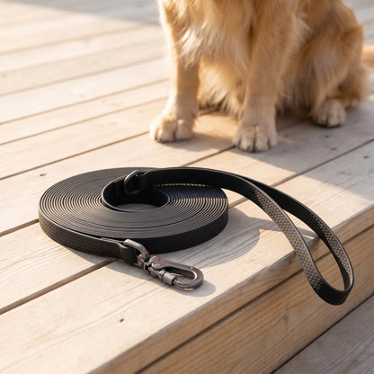 Laisse de Chien Noir | Waterproof PVC - Excursion Chien