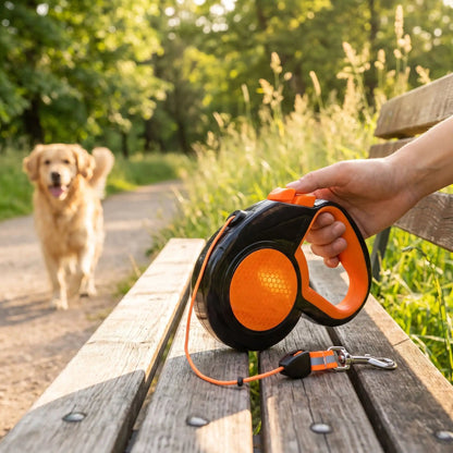 Laisse enrouleur pour Chien | Mécanisme Rétractable - Excursion Chien