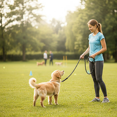 laisse longue pour chien pour entraînement