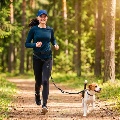 Laisse Mains Libres pour Chien | Élastique Antichoc - Excursion Chien