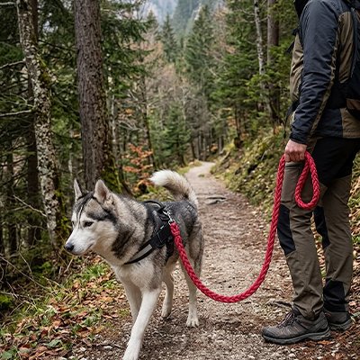 Laisse pour Chien avec clip en métal résistant pour une fixation fiable au collier